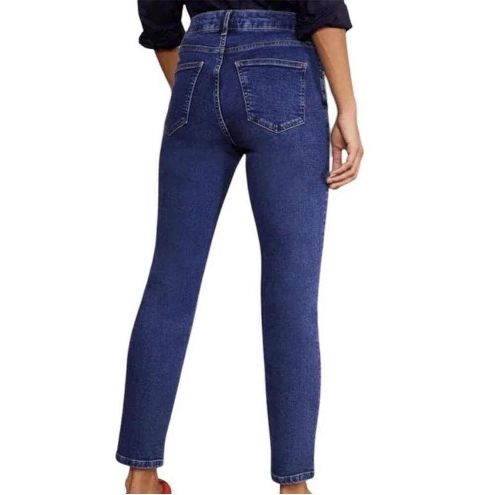 Boden Slim Straight Classic Blue Jeans Size 4L - Picture 5 of 7